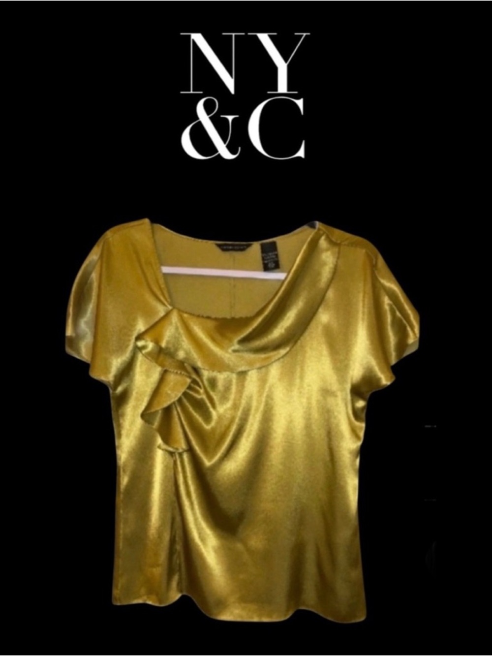 Liquid Gold! Satin Top